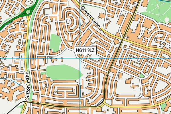 NG11 9LZ map - OS VectorMap District (Ordnance Survey)