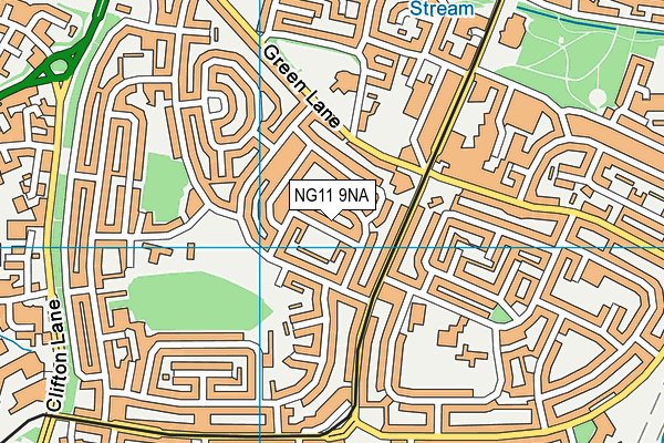 NG11 9NA map - OS VectorMap District (Ordnance Survey)