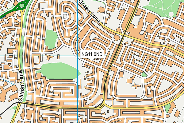 NG11 9ND map - OS VectorMap District (Ordnance Survey)