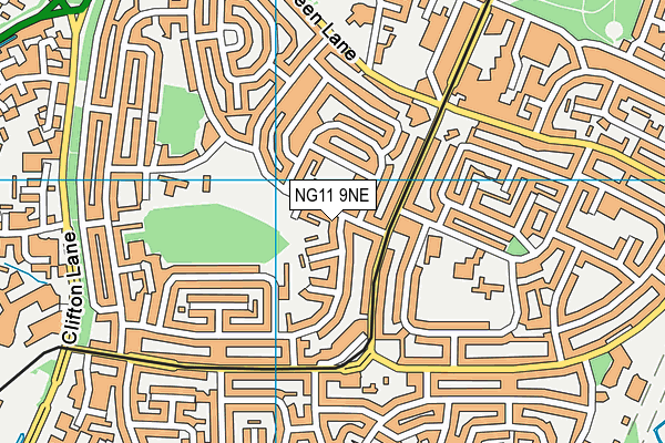 NG11 9NE map - OS VectorMap District (Ordnance Survey)