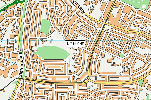 NG11 9NF map - OS VectorMap District (Ordnance Survey)