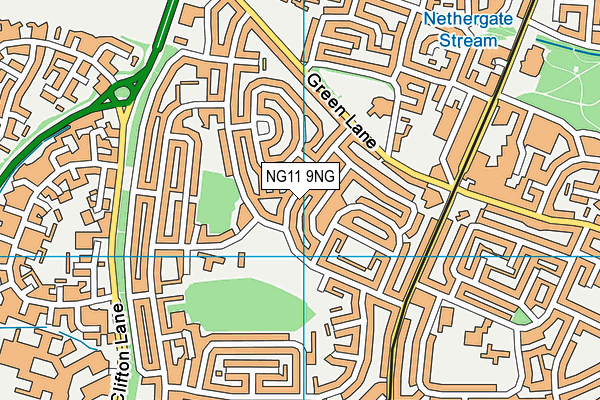 NG11 9NG map - OS VectorMap District (Ordnance Survey)