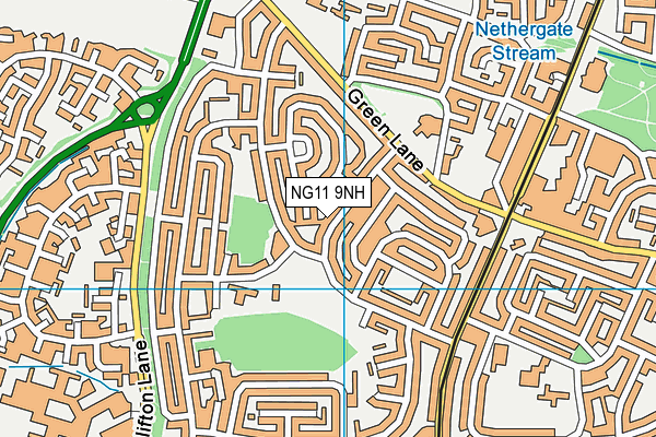 NG11 9NH map - OS VectorMap District (Ordnance Survey)