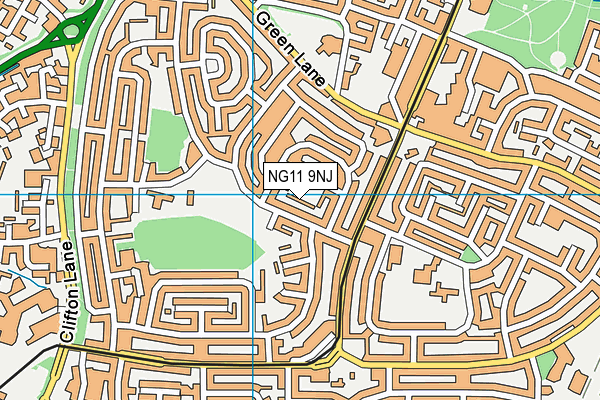 NG11 9NJ map - OS VectorMap District (Ordnance Survey)