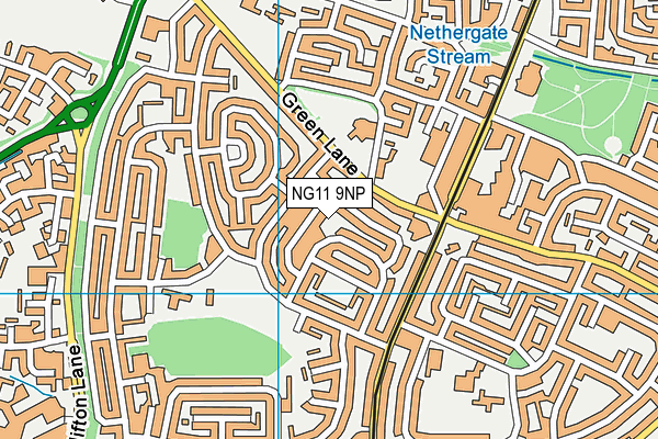 NG11 9NP map - OS VectorMap District (Ordnance Survey)