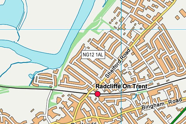 NG12 1AL map - OS VectorMap District (Ordnance Survey)