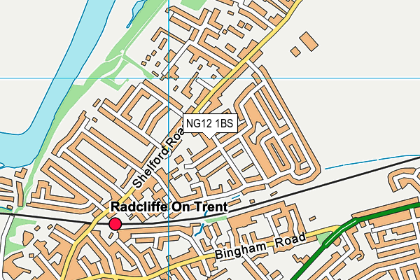 NG12 1BS map - OS VectorMap District (Ordnance Survey)