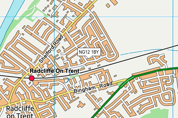 NG12 1BY map - OS VectorMap District (Ordnance Survey)