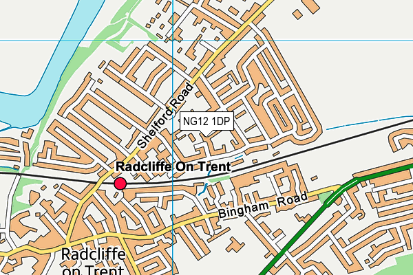 NG12 1DP map - OS VectorMap District (Ordnance Survey)