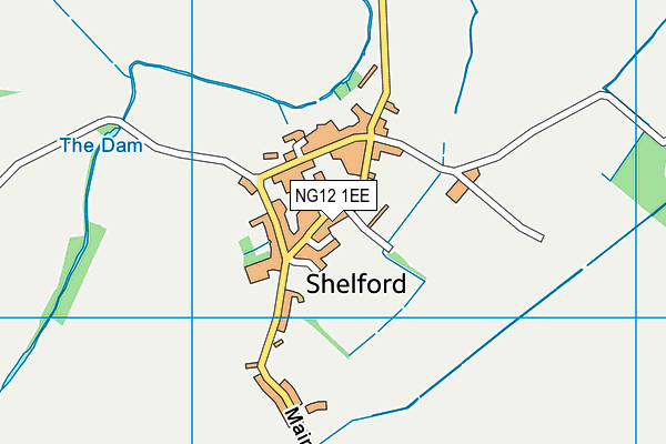 NG12 1EE map - OS VectorMap District (Ordnance Survey)