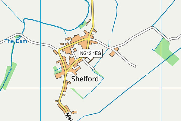 NG12 1EG map - OS VectorMap District (Ordnance Survey)