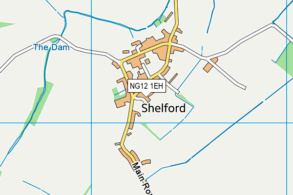 NG12 1EH map - OS VectorMap District (Ordnance Survey)