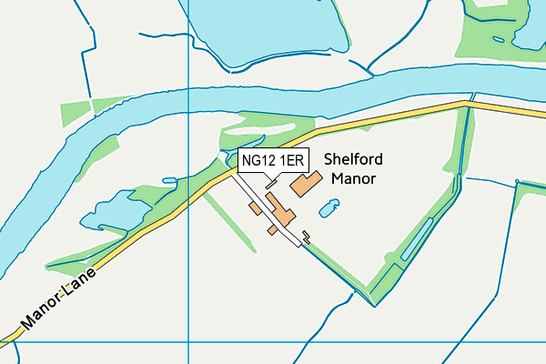 NG12 1ER map - OS VectorMap District (Ordnance Survey)