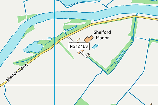 NG12 1ES map - OS VectorMap District (Ordnance Survey)