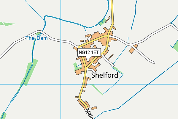 NG12 1ET map - OS VectorMap District (Ordnance Survey)