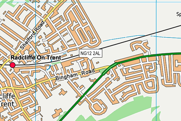 NG12 2AL map - OS VectorMap District (Ordnance Survey)