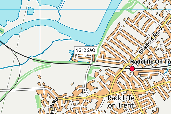 NG12 2AQ map - OS VectorMap District (Ordnance Survey)