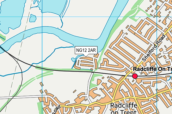 NG12 2AR map - OS VectorMap District (Ordnance Survey)