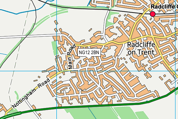 NG12 2BN map - OS VectorMap District (Ordnance Survey)