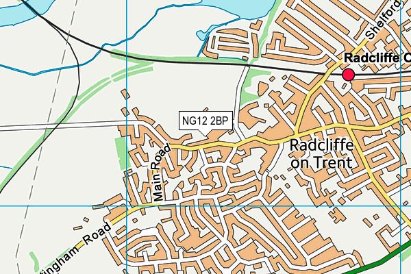 NG12 2BP map - OS VectorMap District (Ordnance Survey)