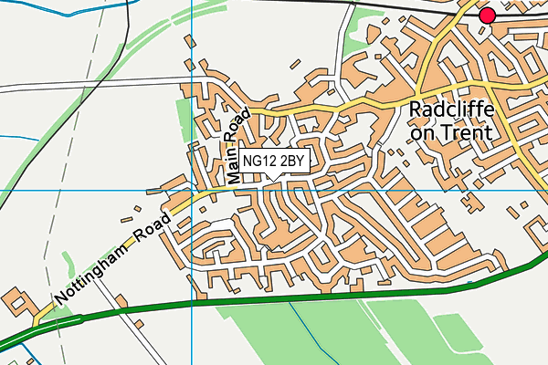 NG12 2BY map - OS VectorMap District (Ordnance Survey)