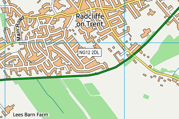 NG12 2DL map - OS VectorMap District (Ordnance Survey)