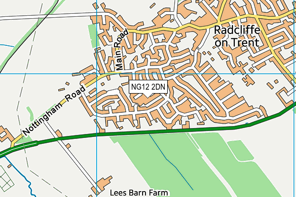 NG12 2DN map - OS VectorMap District (Ordnance Survey)