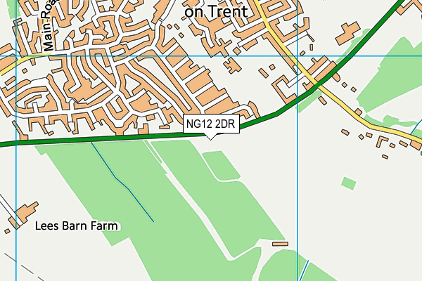 NG12 2DR map - OS VectorMap District (Ordnance Survey)