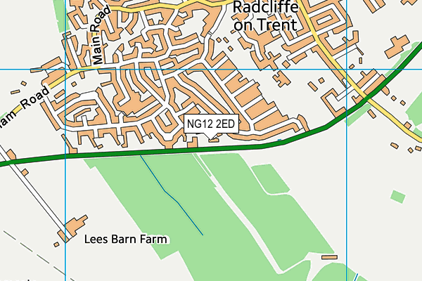 NG12 2ED map - OS VectorMap District (Ordnance Survey)