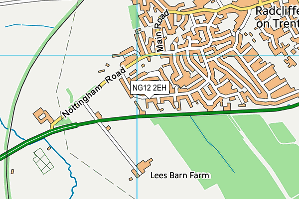 NG12 2EH map - OS VectorMap District (Ordnance Survey)