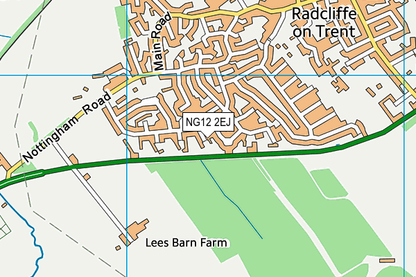 NG12 2EJ map - OS VectorMap District (Ordnance Survey)