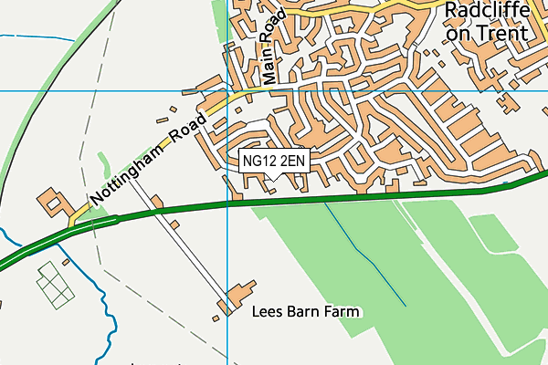 NG12 2EN map - OS VectorMap District (Ordnance Survey)