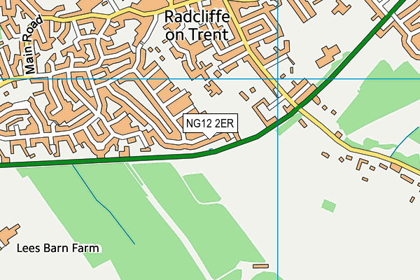 NG12 2ER map - OS VectorMap District (Ordnance Survey)