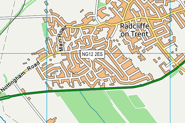 NG12 2ES map - OS VectorMap District (Ordnance Survey)