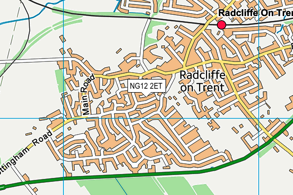 NG12 2ET map - OS VectorMap District (Ordnance Survey)