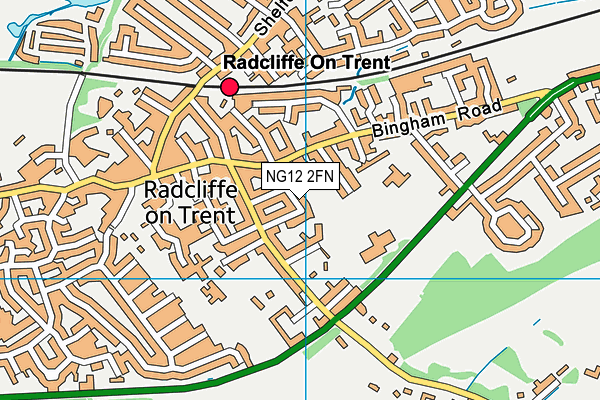 NG12 2FN map - OS VectorMap District (Ordnance Survey)