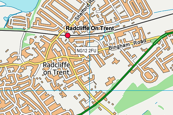 Radcliffe-on-Trent Infant and Nursery School map (NG12 2FU) - OS VectorMap District (Ordnance Survey)