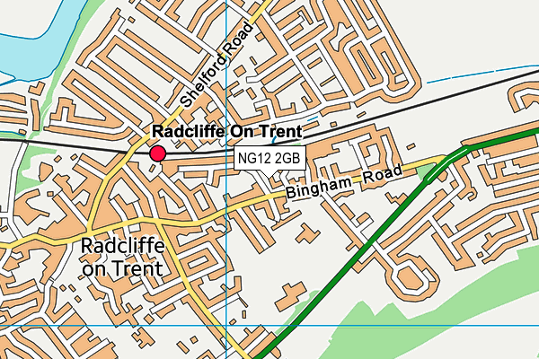 NG12 2GB map - OS VectorMap District (Ordnance Survey)