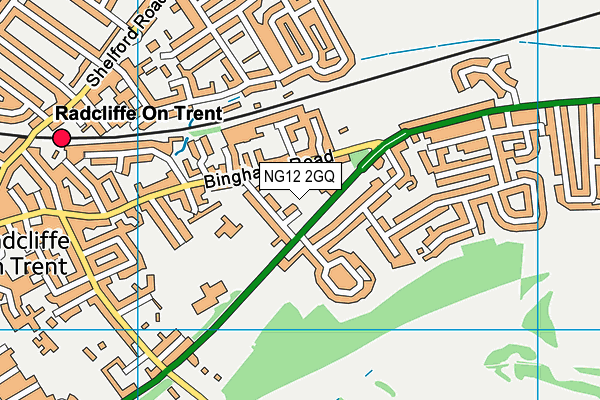 NG12 2GQ map - OS VectorMap District (Ordnance Survey)
