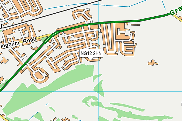 NG12 2HN map - OS VectorMap District (Ordnance Survey)