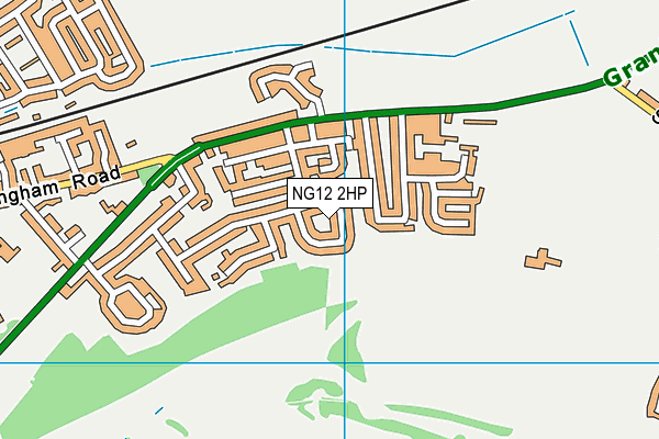 NG12 2HP map - OS VectorMap District (Ordnance Survey)