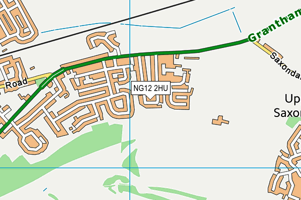 NG12 2HU map - OS VectorMap District (Ordnance Survey)