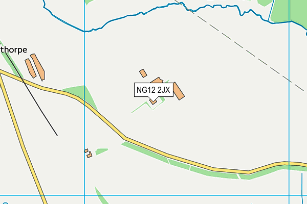 NG12 2JX map - OS VectorMap District (Ordnance Survey)