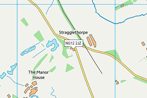 NG12 2JZ map - OS VectorMap District (Ordnance Survey)