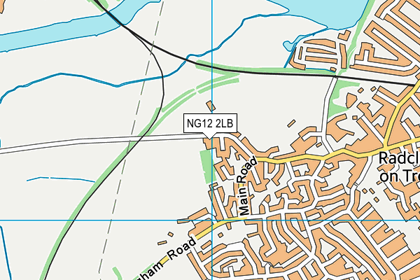 NG12 2LB map - OS VectorMap District (Ordnance Survey)