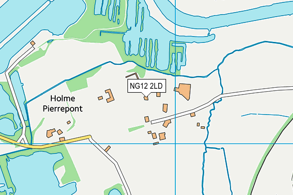 NG12 2LD map - OS VectorMap District (Ordnance Survey)