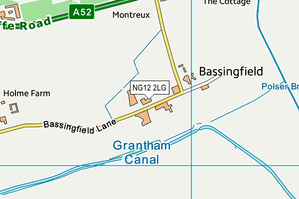 NG12 2LG map - OS VectorMap District (Ordnance Survey)