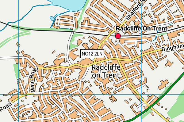 NG12 2LN map - OS VectorMap District (Ordnance Survey)