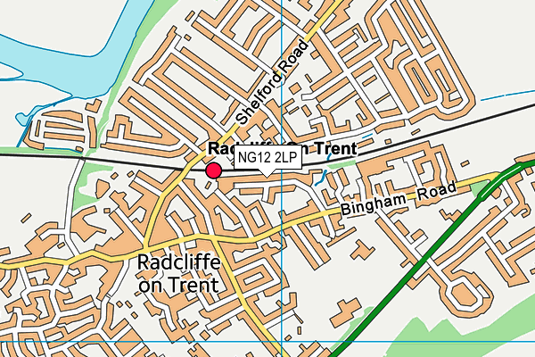 NG12 2LP map - OS VectorMap District (Ordnance Survey)