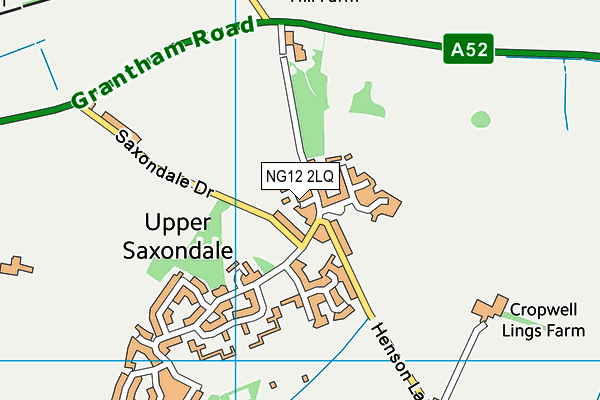 NG12 2LQ map - OS VectorMap District (Ordnance Survey)